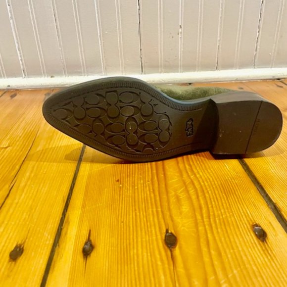 Women's Coach Bowery booties in green suede, size 7. Like new. - Picture 7 of 7